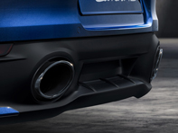 Exhaust tail pipes, in Black. Porsche 992 (911) Carrera / Targa - 992044206