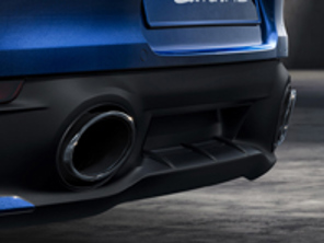 Exhaust tail pipes, in Black. Porsche 992 (911) Carrera / Targa - 992044206