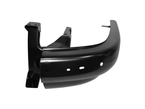 Rear bumper corner. Porsche 1965-68 (OE Part No. 90150502120GRV / 90150502220GRV) - 91150502102GRV, 91150502202GRV, 90150502121, 90150502221, 90150502120GRV, 90150502220GRV, 591087, 591088, 1684400570, 1684400580, 90150502120, 90150502120GRV, 1684400870, 591087-1, 591187-1, 1684400970, 90150502220, 90150502220GRV - 1684400570, 1684400580