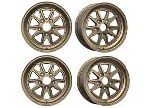 Outlaw52 001 alloy wheel set 16' Matte Bronze. Porsche 911 - 001BB-67053+23, 001BB-68053+10