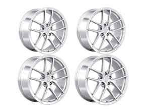 DD2 5-Bolt Wheel Set Gloss Silver. Porsche 992.2 GTS - 992.25.22.F.GS, 992.26.04.R.GS