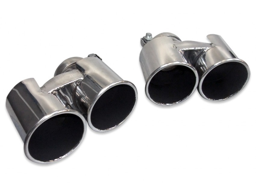 Exhaust quad tail pipe kit Porsche 997.1 turbo and turbo S TSPO997T07
