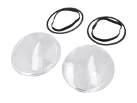 Headlight glass replacement kit LHD. Porsche 911 / 964 - 91163192700/1, 91163196700/1, 91163111502/8, 91163192702, 91163196700, 91163111502, 1305614005, 91163192700