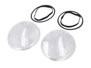 Headlight glass replacement kit LHD. Porsche 911 / 964 - 91163192700/1, 91163196700/1, 91163111502/8, 91163192702, 91163196700, 91163111502, 1305614005, 91163192700