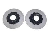Floating brake disc set slotted FRONT. Porsche 991 GT3 / 981 GT4 / 718 GT4 / 718 Spyder - 98135140581, 98135140681, 98135140580, 98135140680, 99135140581, 99135140681 - 9M9GT615301N