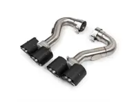 Fabspeed Deluxe Quad Style Tips, Carbon Fiber. Porsche 955 Turbo / Turbo S (2002-2007) - 95511125210, 95511125211, 95511198200, 95511198210, 95511125220, 95511125221, 95511125110, 95511125111, 95511198100, 95511198110, 95511125120, 95511125121 - FS.POR.955T.QDTC