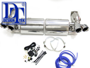 Sport Exhaust VALVETRONIC Porsche 997 Turbo with 200 SPORTS CELL CATS -DesignTek - 55-PS107V, 126195-01, 99711102680