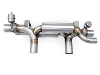 Sports exhaust rear silencer with valves Porsche 991.2 - P0.009.C01, 9P1254400, 9P1254400X, 9P1254450, 9P1254450X, 9P1254450A, 9P1254450AX, 9P1254400A, 9P1254400AX