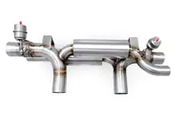 Sports exhaust rear silencer with valves Porsche 991.2 - P0.009.C01, 9P1254400, 9P1254400X, 9P1254450, 9P1254450X, 9P1254450A, 9P1254450AX, 9P1254400A, 9P1254400AX