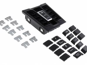 Centre Console Combined Switch, Matt Black/Hi-Gloss Chrome. Porsche 991.1 / 991.2 911 Coupe 2012-19 - 99161395707DML