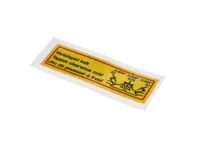 Engine Sticker (Foil) Valve Clearance Decal Super 90 +. Porsche 356 C - 64470101500 - 356234-11-F