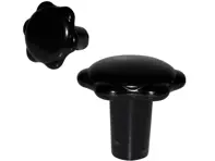 Knob for heater control, Black. Porsche 356 A / 356 B - 69542479100 - 695 424 791 00