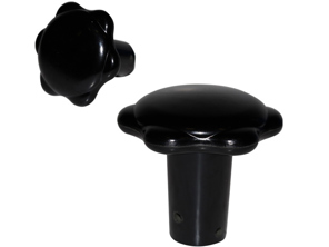 Knob for heater control, Black. Porsche 356 A / 356 B - 69542479100 - 695 424 791 00
