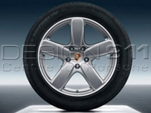 21' Cayenne Sport Classic GT Silver Metallic Alloy Wheels & Tyres Original Porsche - 95804460276