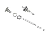 Fresh air valve system complete w/o knob.( Set of 2) Porsche 356 A-T1 - 64457101500, 64457101500B