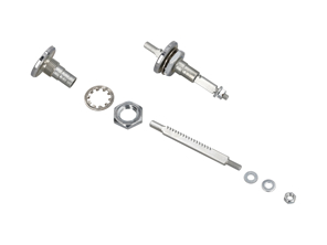 Fresh air valve system complete w/o knob.( Set of 2) Porsche 356 A-T1 - 64457101500, 64457101500B