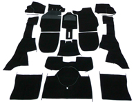 Complete interior carpet set for Porsche 911/912 69-73 Targa LHD