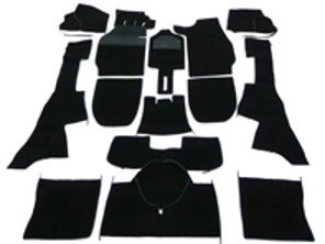 Complete interior carpet set for Porsche 911/912 69-73 Targa LHD
