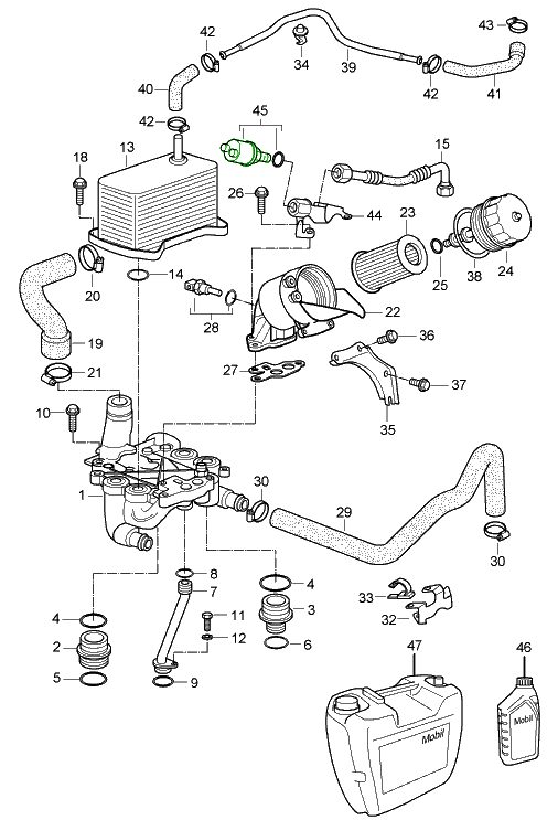 Porsche 996 Turbo Oil pressure sensor switch 99660620302 99660620303/