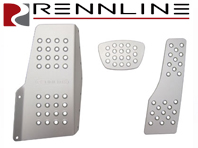 Rennline Aluminium 3 Piece Pedal Set Perforated. Porsche 996/997/986/987/Cayman  TIPTRONIC - P4522, P45.22