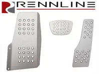 Rennline Aluminium 3 Piece Pedal Set Perforated. Porsche 996/997/986/987/Cayman  TIPTRONIC - P4522, P45.22