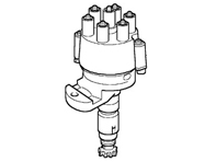 Distributor. Porsche 993 Turbo - 993602016X, 99360201600, 99360201601, 0986237613, 0237503010