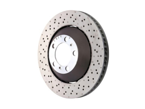 Brake disc rotor Front, Light Weight drilled-dimpled, 380x34mm. Porsche 991 GT3 (OE Part No 99135140582/99135140682) - 99135140581, 99135140681, 99135140582, 99135140682 - PFL41387, PFR41487