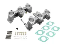 PMO induction 40x36mm inlet manifold set for 40mm carburettors. Porsche 911 2.7ltr / 3.0ltr small port CIS cylinder heads - PM-O906-0