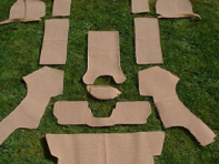 Interior floor carpet set. Porsche 356 1948-66
