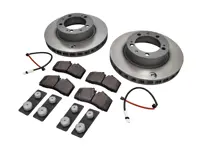 Front Brake pads and brake disc package. Porsche 944 Turbo S M758 Zimmermann - 92835104361, 92835104461, 99335193905, 94461236502, 95135108904