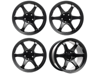 Titan 7 Forged T-D6E 6 Spoke Alloy Wheel Set 20' Machine Black. Porsche 991 Carrera 2 / Carrera 2S - TD6E2090044513071MB, TD6E2011060513071MB