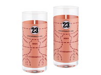 Porsche Set of long drink glasses – 917 Pink Pig - WAP0506800M917
