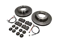 REAR Brake Pads and Brake Disc Package for Porsche 993 Turbo - 99335204500, 99335204600, 99335193905, 99361236502, 99635208600, 99635208602