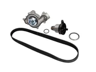 Water pump, belt & thermostat insert kit Porsche 9YA Cayenne / 971 Panamera V6 Hybrid - 9A712101304, 9A712168800, 9A110655900, 0PB121688, 9A790313710, 9A712101303