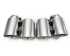 Quad Style Tips - Polished Stainless steel