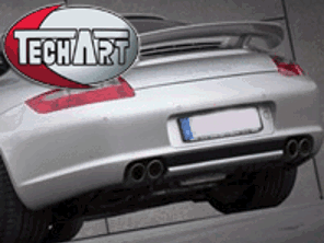 TechArt Lower Rear Diffuser. Porsche 997 Carrera