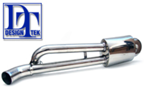 Exhaust Muffler / Silencer Rear box Sports DesignTek. Porsche 911 1974-89 - 3606009115, 3606009110, 1620609200