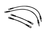 Brake hoses Braided stainless steel (Set of 4) Front & Rear Porsche 944 / 924S - 477611071B, 944611071F