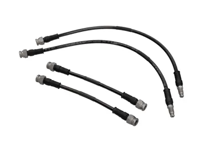 Brake hoses Braided stainless steel (Set of 4) Front & Rear Porsche 944 / 924S - 477611071B, 944611071F