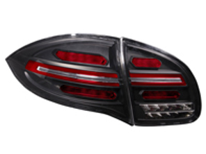 Clear Lens & Black Base Tail Light / Lamps Kit. Porsche Cayenne 958 2011-14 - 95804490026