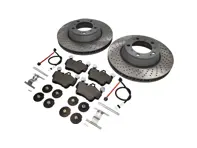 REAR Brake Pads and Brake Disc Package Porsche 997 Carrera 2S by SHW - 99635240502, 99635240602, 99761267602, 99635208600, 99635208602, 95535296000, 99735193907