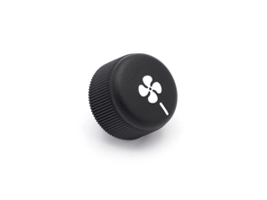 Knob switch for blower motor, Black. Porsche 968 - 9446532070001C, 94465320700