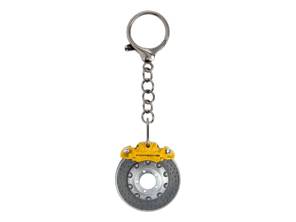 Porsche Brake Disc Key Chain, Yellow. - WAP0503700PSAB