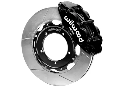 Front brake Superlite caliper and rotor kit with vented slotted discs. Porsche 911 1969-73 Wilwood - 477405083D, 477405083A, 91135104120, 90135104116, 91135190700, 91135190800, 90135197510, 90135197610, 91135193500, 91135193600 - 140-16937, 140-16937-R, 140-16937-Y