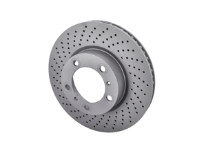 Brake disc rotor, Front. Porsche 981 Boxster 2.7L / 981C Cayman 2.7L (OE Part No 98135140101/98135140201) - 460.1589.20, 460.1590.20, 98135140101, 98135140201, 92279905, 92280005