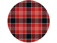 SOLM (1970) polyviscose tartan fabric, inspiration: Porsche 917 Le Mans winner 1970