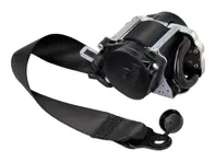 Three-point safety belt (drivers side), in front, Black. Porsche 992.1 Cabriolet - 992857705NA23, 992857705DA23
