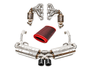 Fabspeed STREET Exhaust Performance Package, Carbon Fiber WITHOUT ECU Upgrade. Porsche 987 Boxster / Cayman (2005-2008) - 98711311200, 98711311204, 98711311205, 98711311100, 98711311104, 98711311105 - FS.POR.987.SHDR, FB416/16, FS.POR.987.MAXC