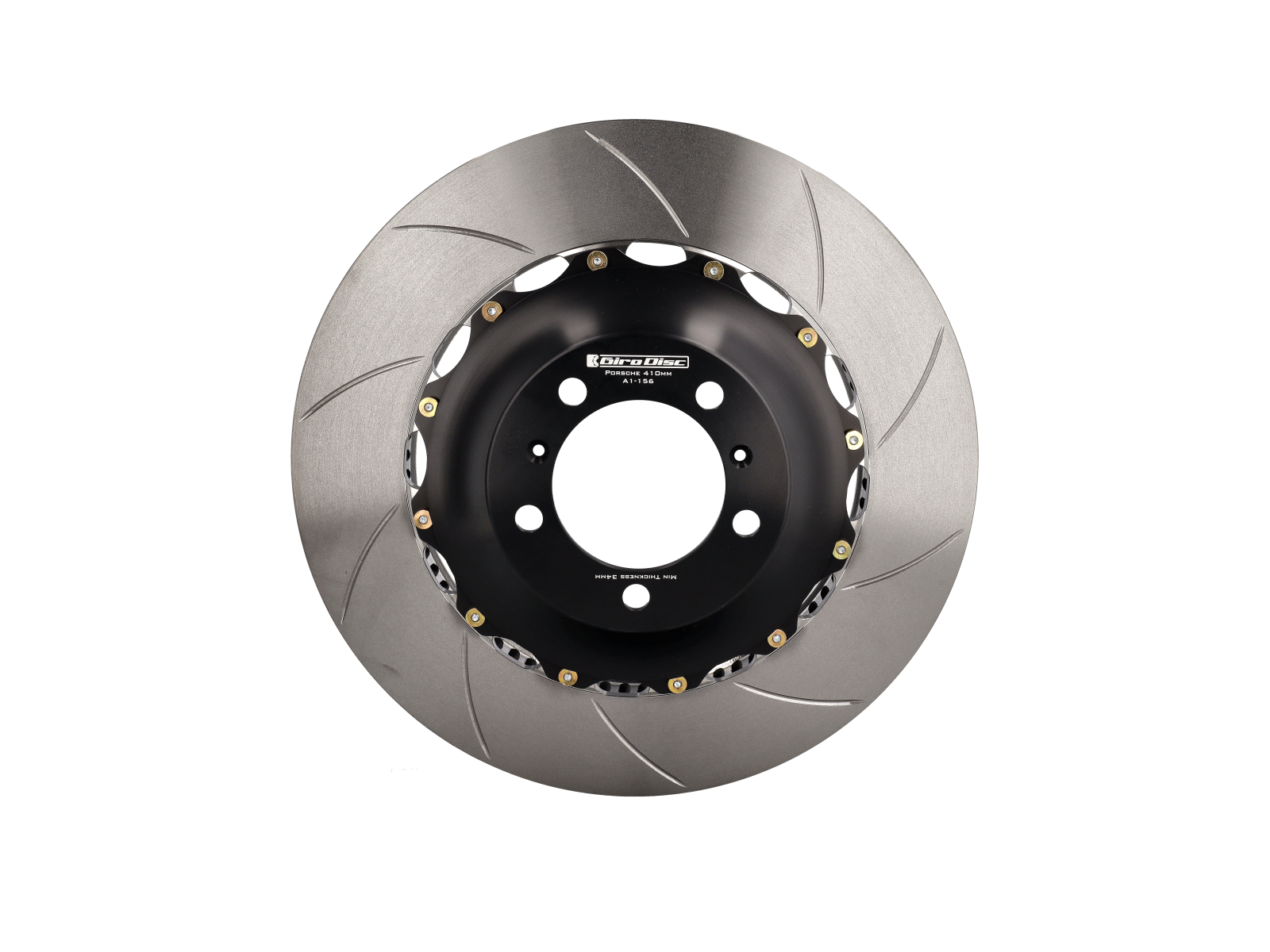 Brake Disc / Rotor Slotted 2-pc FRONT 981 GT4 w/PCCB 718 GT4 991 992 ...