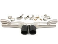 Exhaust final muffler with black chrome tailpipes Porsche 991 GT3 - DesignTek - 99711102799, 99711102790, 99711102792 - GT3, R